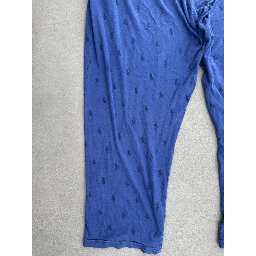 Polo Ralph Lauren Pajama Pant XL Blue All Over Pony Logo Sleepwear Loungewear